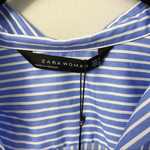 Zara Striped Floral Tunic Dress - Picture 5 of 6